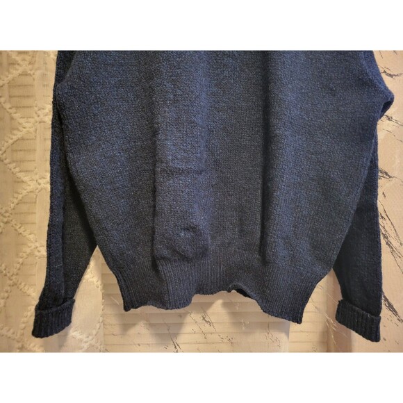 Eddie Bauer Grandpa Wool Sweater Blend Vintage USA Cosby Rustic Ski Camp Hunt L - Picture 7 of 11